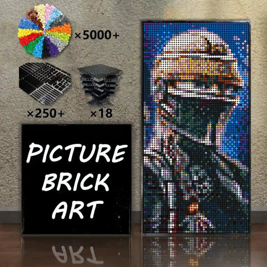 LEGO-Mosaic-Wall-Art-Fennec-Shand-Pixel-Art-48x96