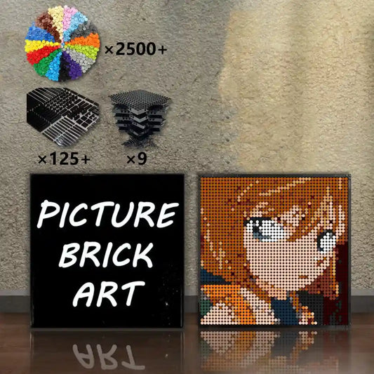    LEGO-Mosaic-Wall-Art-Haibara-Ai-Portrait-Custom-Picture-48x48
