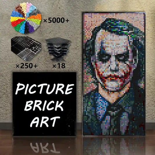 LEGO-Mosaic-Wall-Art-Heath-Ledger-Joker-Pixel-Art-48x96