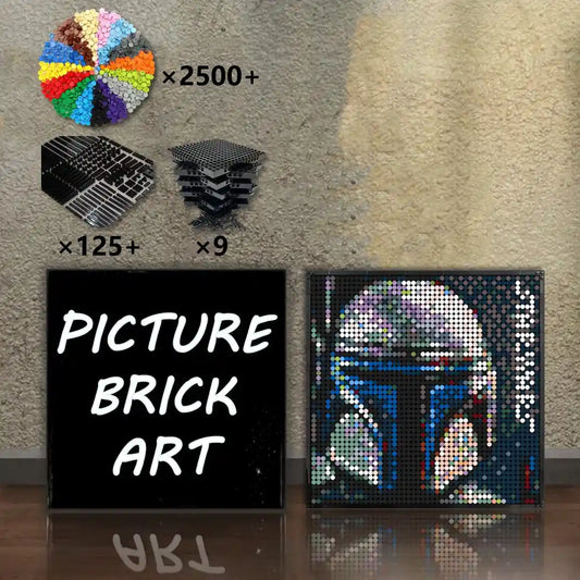 LEGO-Mosaic-Wall-Art-Jango-Fett-Portrait-Custom-Picture-48x48