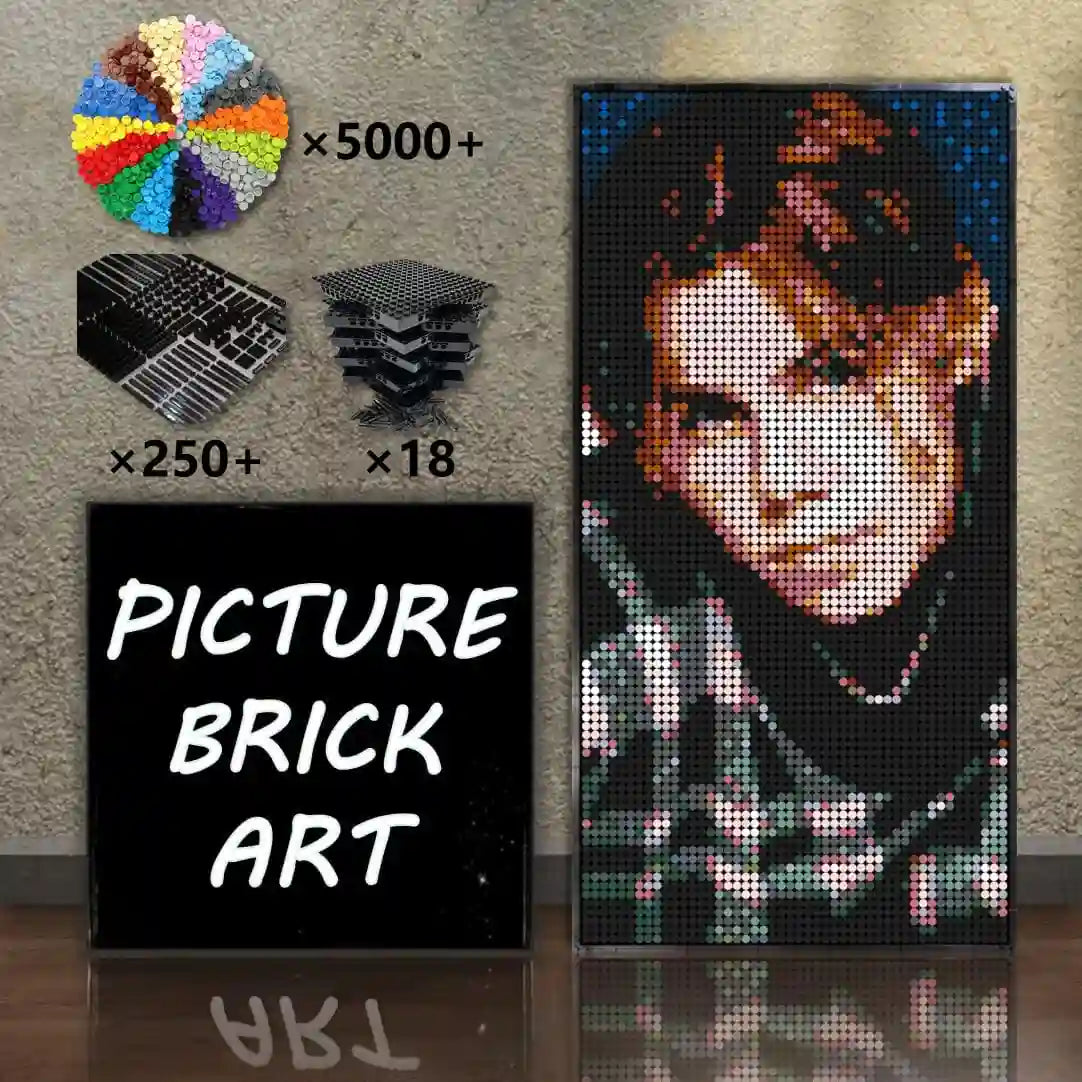  LEGO-Mosaic-Wall-Art-Kid-Laroi-Pixel-Art-48x96