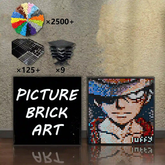 LEGO-Mosaic-Wall-Art-Luffy-Portrait-Custom-Picture-48x48