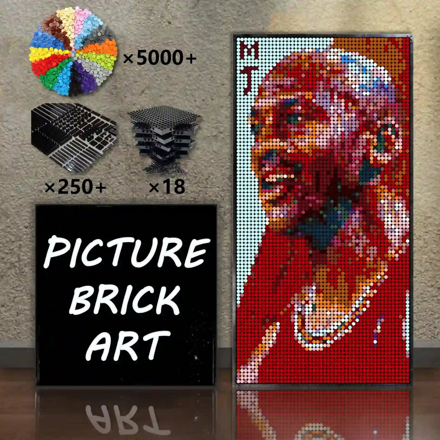  Analyzing image    LEGO-Mosaic-Wall-Art-Michael-Jordan-Pixel-Art-48x96_2