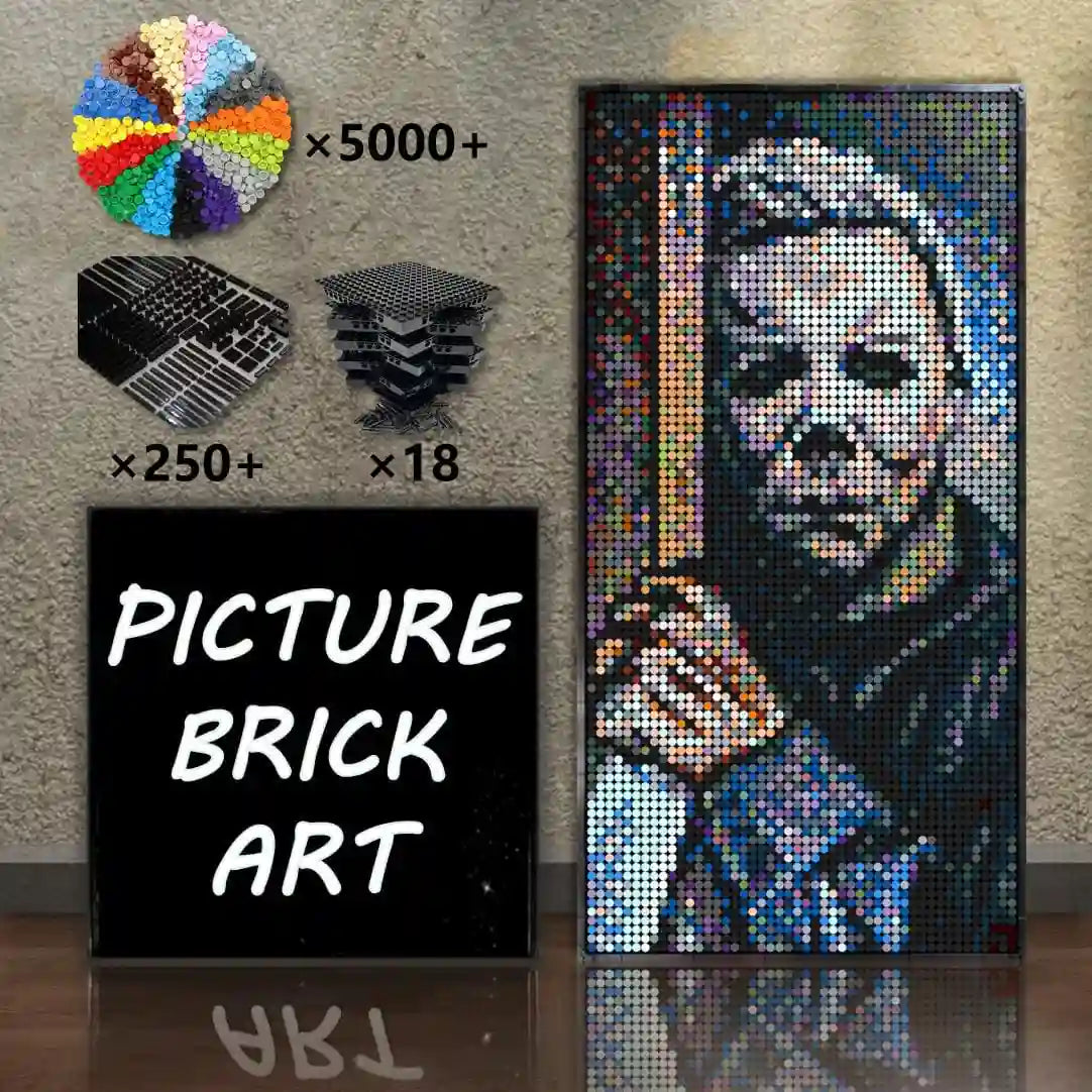 LEGO-Mosaic-Wall-Art-Michael-Myers-Pixel-Art-48x96