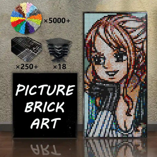  LEGO-Mosaic-Wall-Art-Nami-1-Pixel-Art-48x96