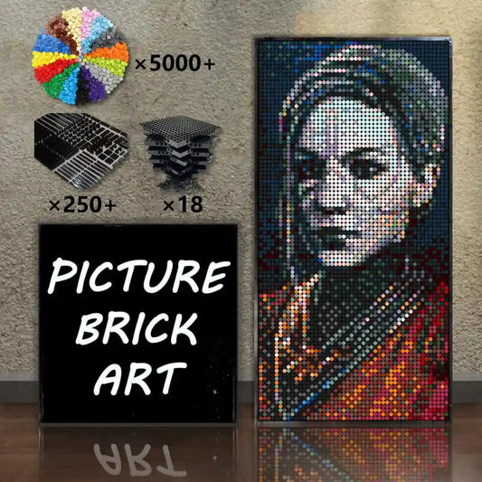 LEGO-Mosaic-Wall-Art-Nightsister-Merrin-Pixel-Art-48x96
