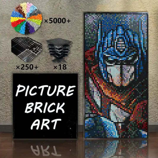 LEGO-Mosaic-Wall-Art-Optimus-Pixel-Art-48x96