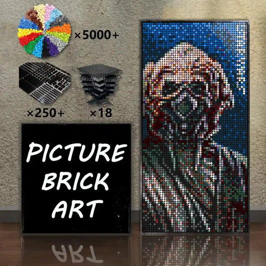 LEGO-Mosaic-Wall-Art-Plo-Koon-Pixel-Art-48x96