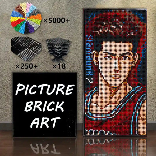    LEGO-Mosaic-Wall-Art-Ryouta-Miyagi-Portrait-Custom-Picture-48x96