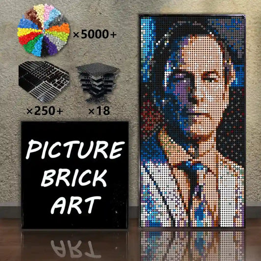 LEGO-Mosaic-Wall-Art-Saul-Goodman-Portrait-Custom-Picture-48x96