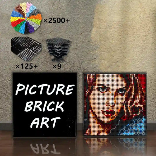    LEGO-Mosaic-Wall-Art-Scarlett-Johansson-Portrait-Custom-Picture-48x48