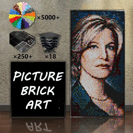 LEGO-Mosaic-Wall-Art-Skyler-White-Pixel-Art-48x96