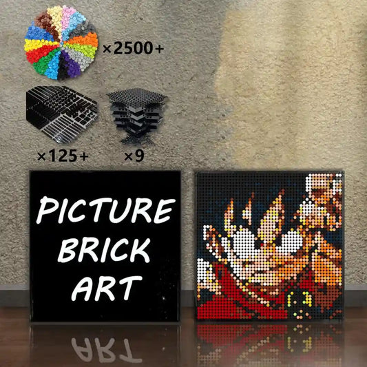    LEGO-Mosaic-Wall-Art-Son-Goku-Portrait-Custom-Picture-48x48