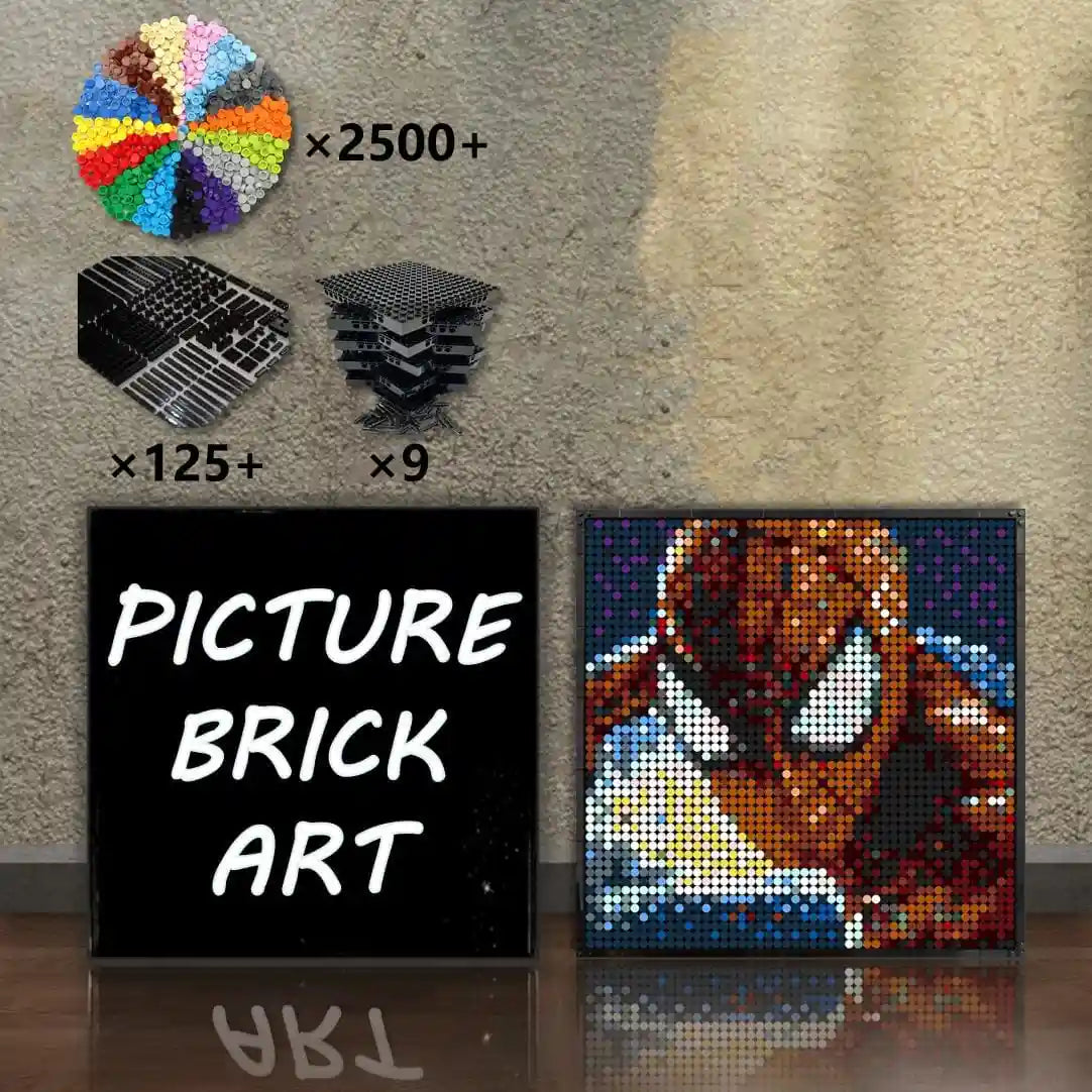 LEGO-Mosaic-Wall-Art-Spider-Man-Portrait-Custom-Picture-48x48