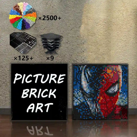 LEGO-Mosaic-Wall-Art-SpiderMan_Venom-Pixel-Art-48x48