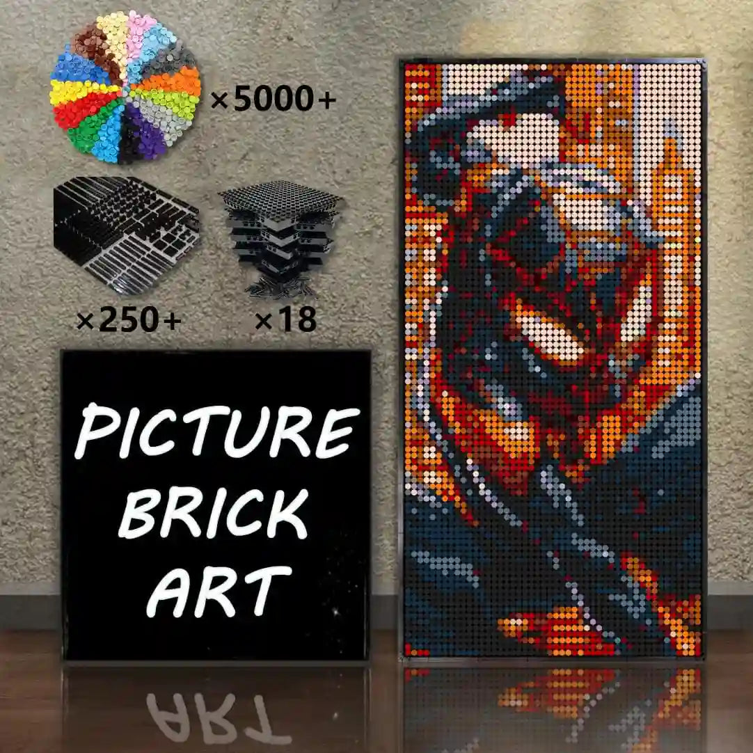 LEGO-Mosaic-Wall-Art-Spiderman-2-Pixel-Art-48x96