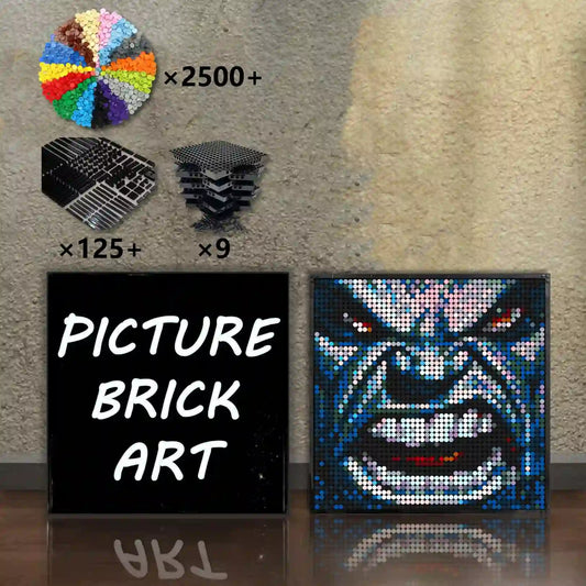 LEGO-Mosaic-Wall-Art-The-Hulk-Pixel-Art-48x48