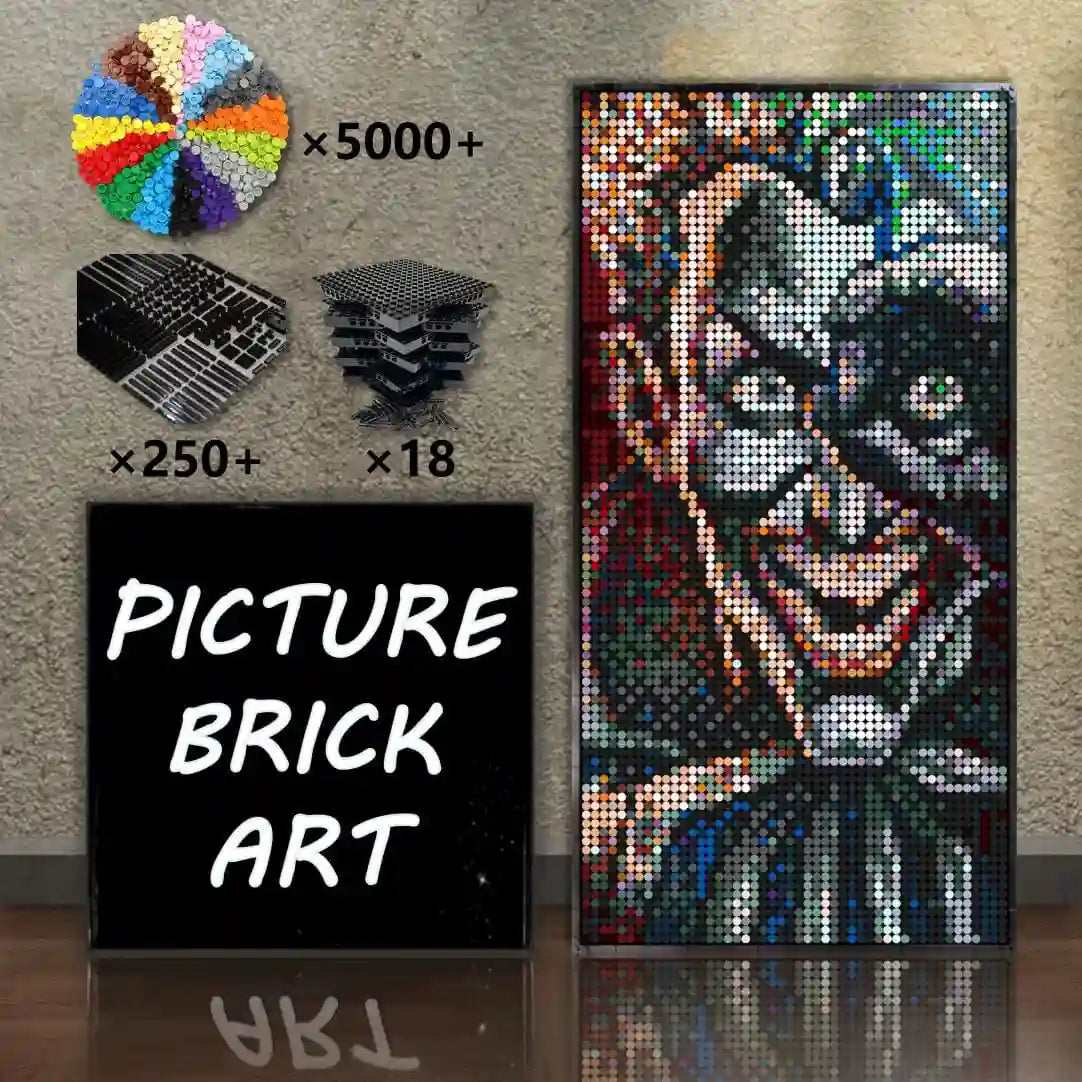 LEGO-Mosaic-Wall-Art-The-Joker-3-Pixel-Art-48x96