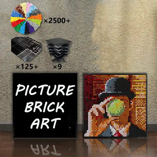  LEGO-Mosaic-Wall-Art-The-son-of-Man-Pixel-Art-48x48