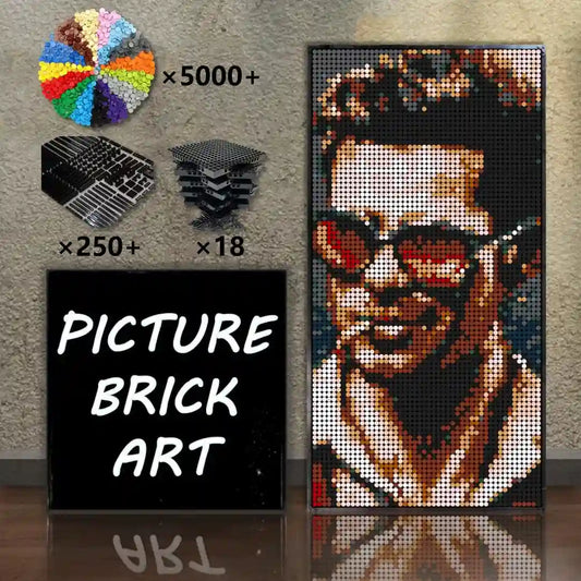 LEGO Mosaic Wall Art-Tyler Durden Pixel Art-48x96