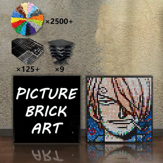 LEGO-Mosaic-Wall-Art-Vinsmoke-Sanji-Portrait-Custom-Picture-48x48