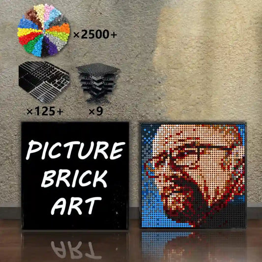    LEGO-Mosaic-Wall-Art-Walter-White-Portrait-Custom-Picture-48x48
