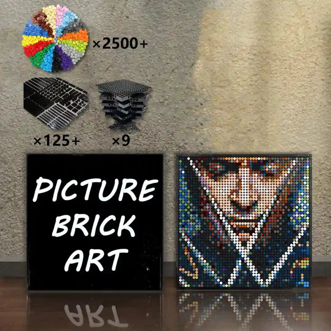    LEGO-Mosaic-Wall-Art-Wolverine-Portrait-Custom-Picture-48x48