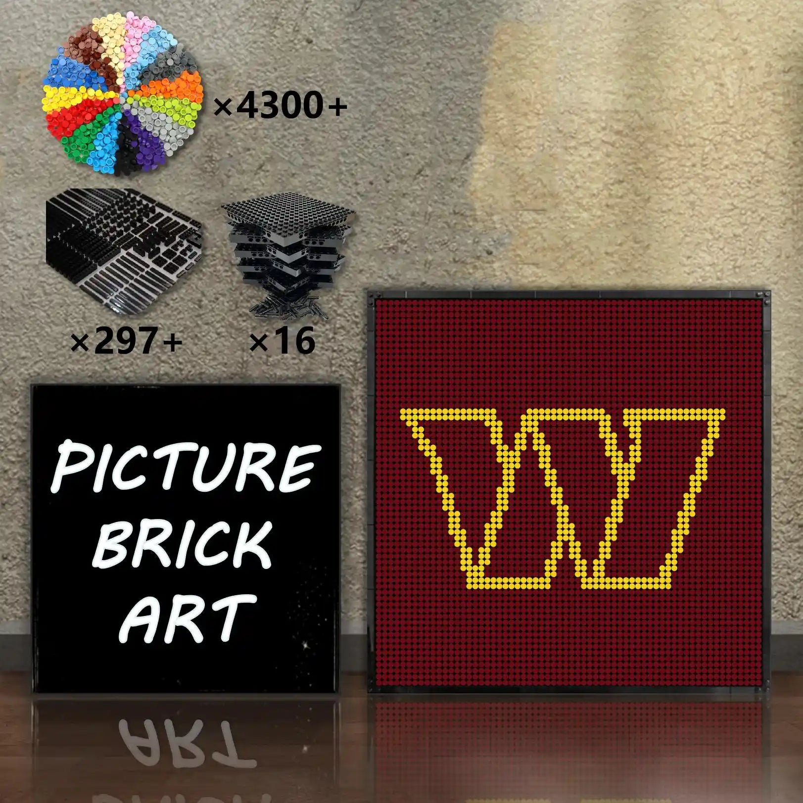 LEGO-Mosaic-Washington-Commanders-64x64