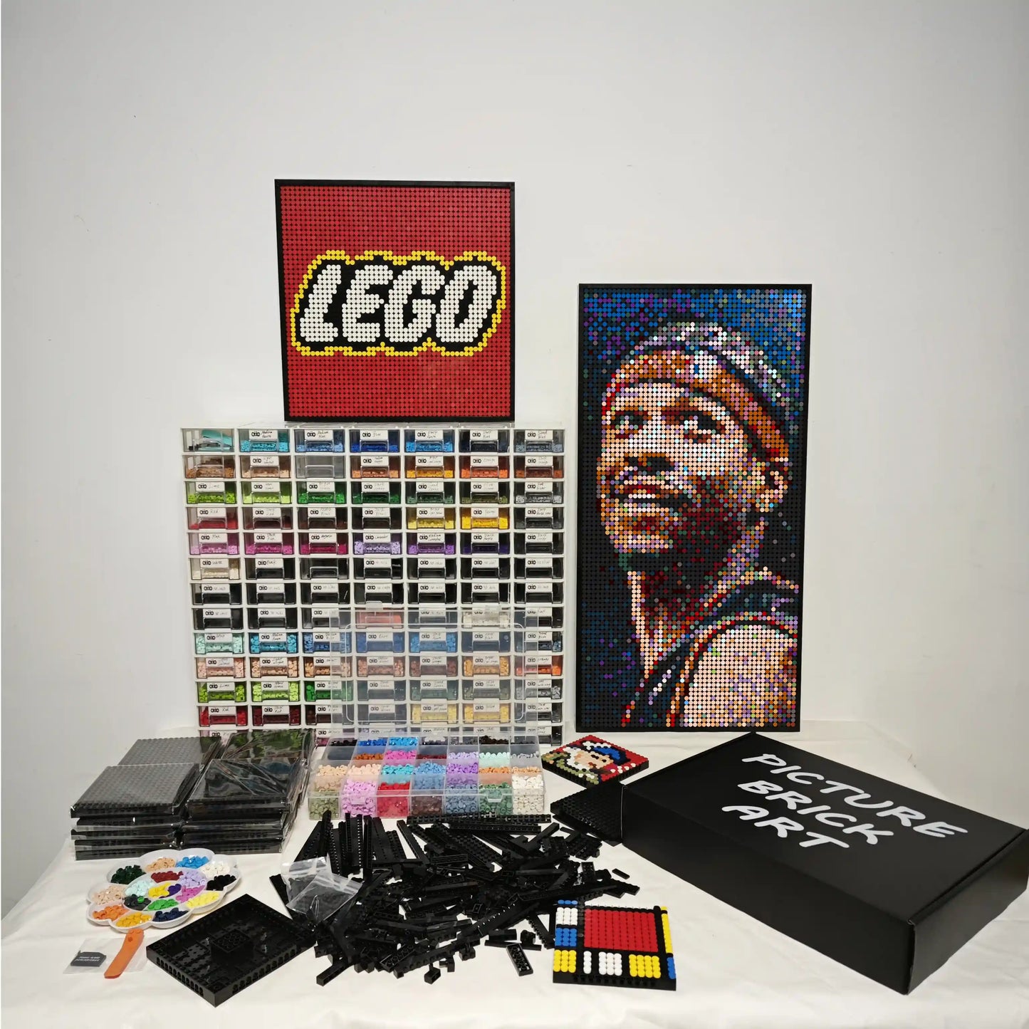 LEGO Mosaic Wall Art-Allen Iverson Pixel Art-48x96