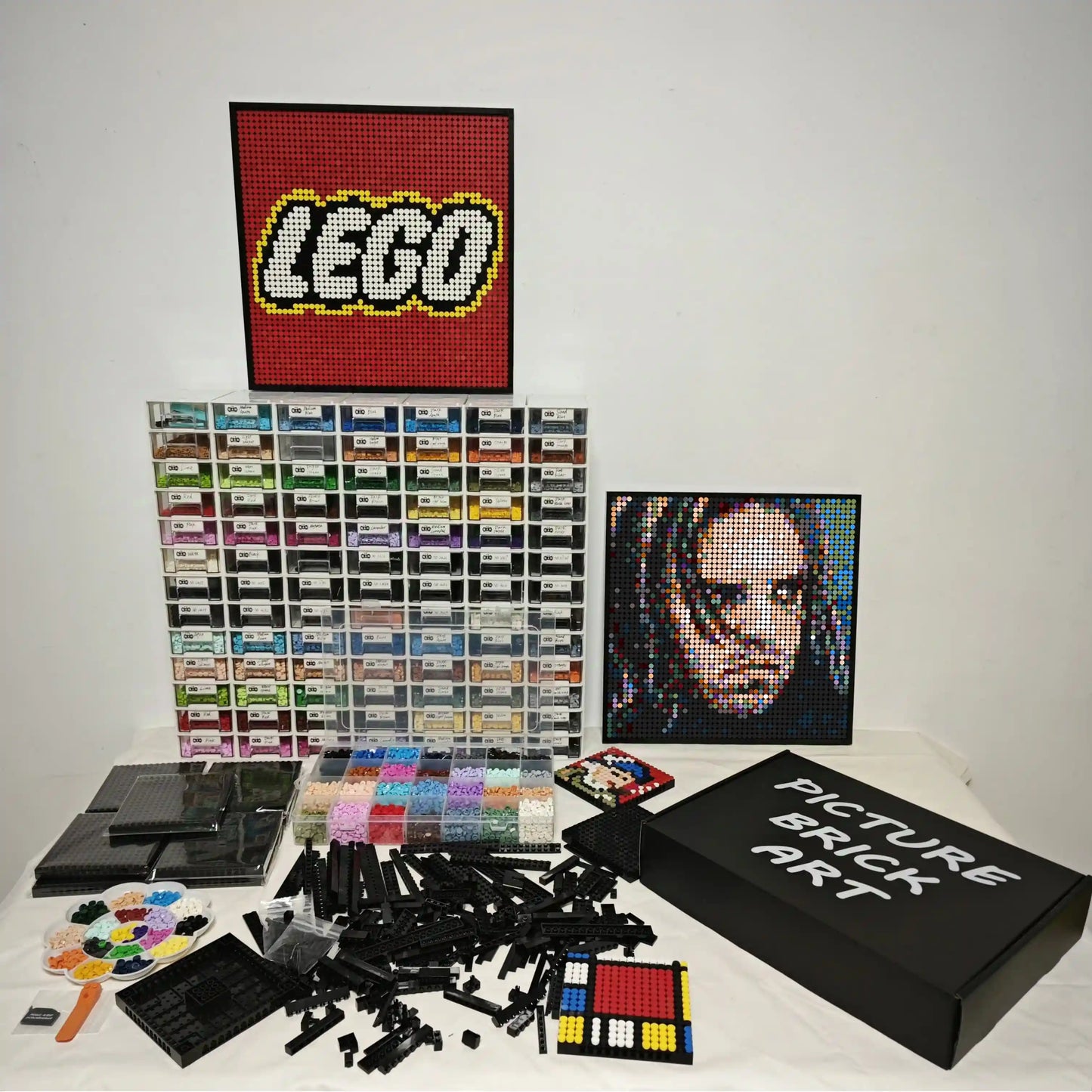 LEGO Mosaic Wall Art-Bucky Barnes Portrait Custom Picture-48x48