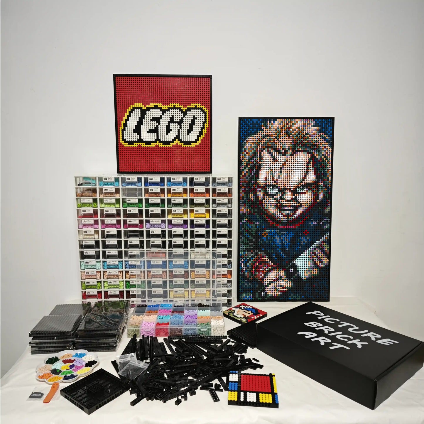 LEGO Mosaik-Wandkunst – Chucky Pixel Art – 48 x 96