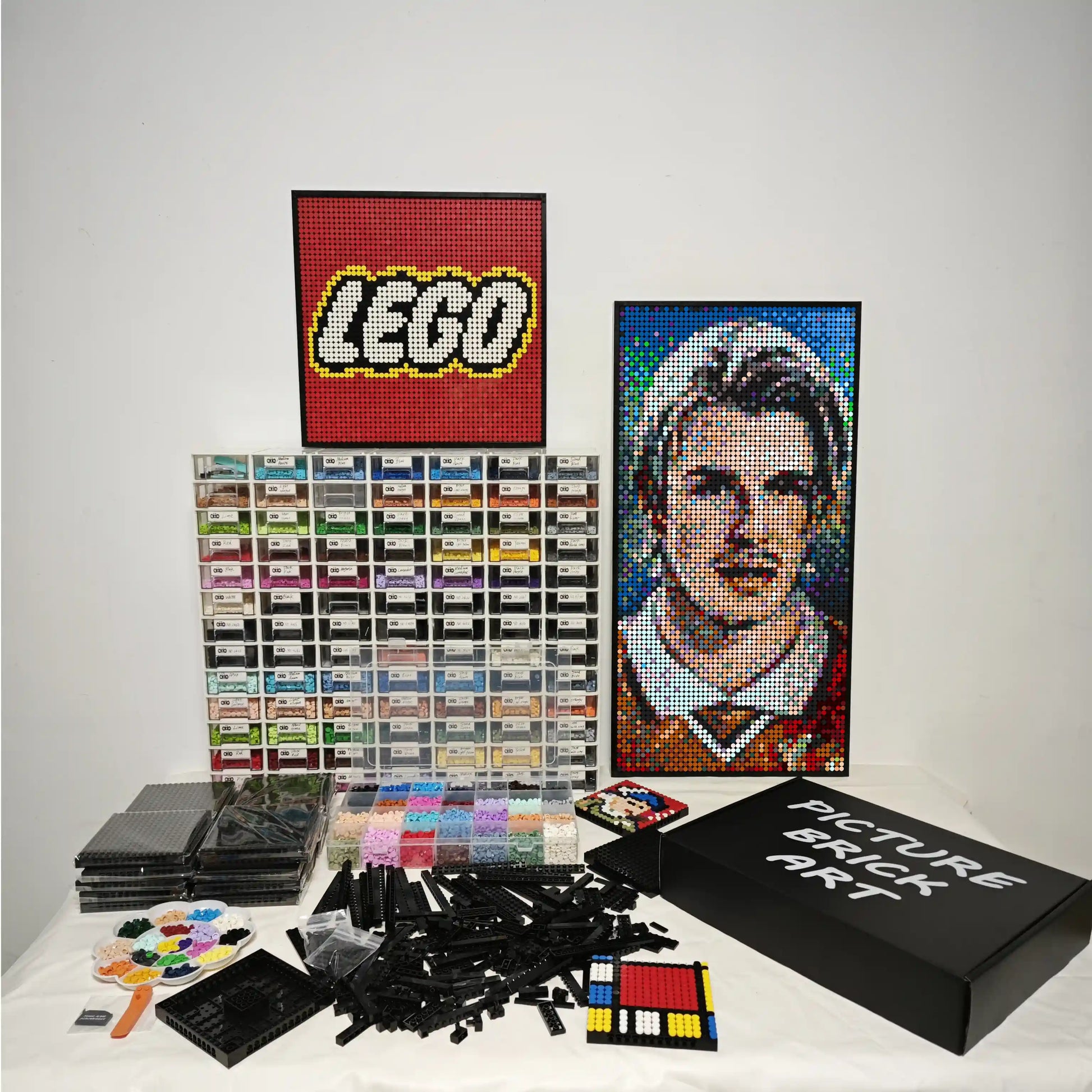 LEGO Mosaic Wall Art David Beckham Pixel Art 48x96