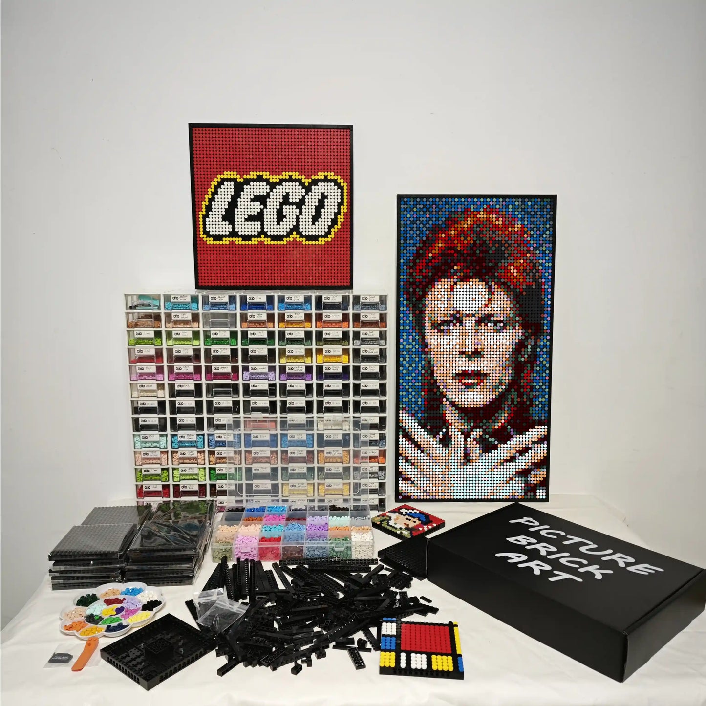 LEGO Mosaic Wall Art-David Bowie Pixel art-48x96