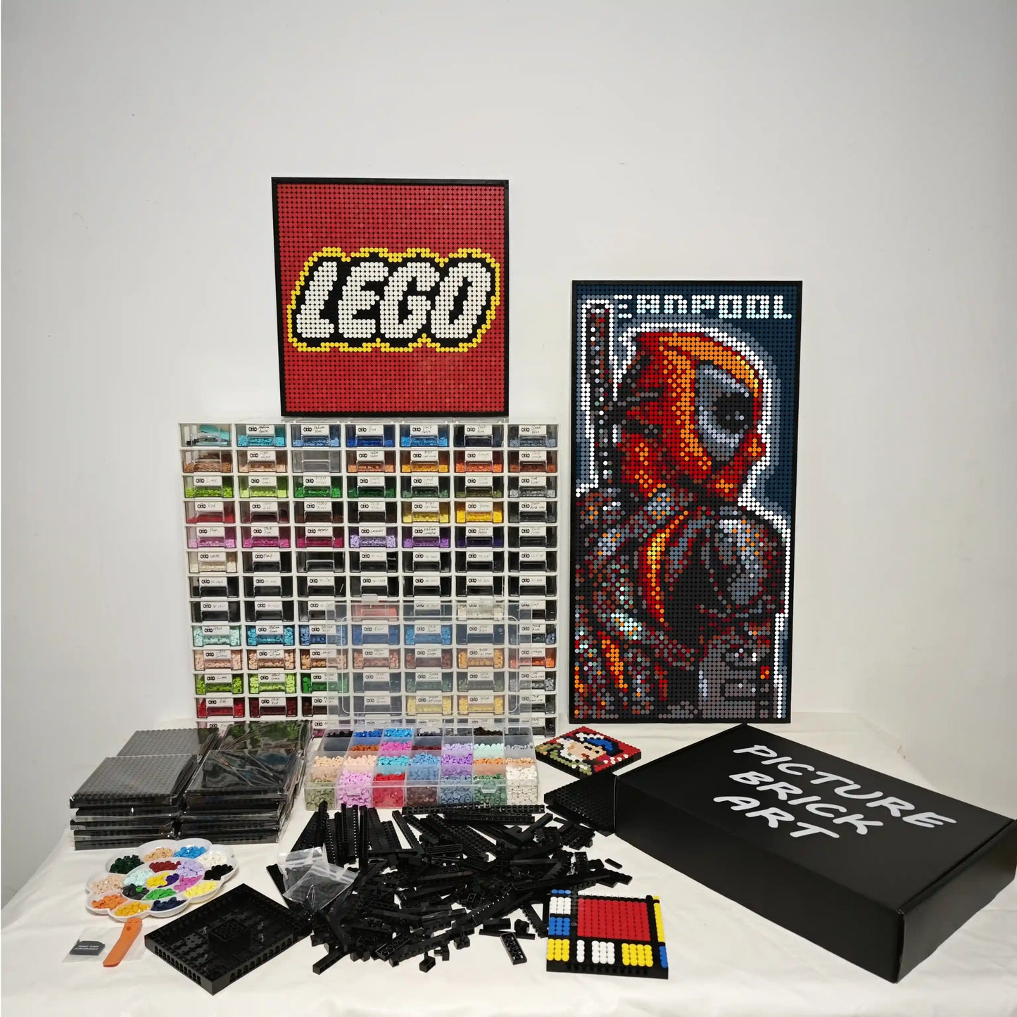 LEGO Mosaik Wandkunst-Deadpool Pixel Art-48x96