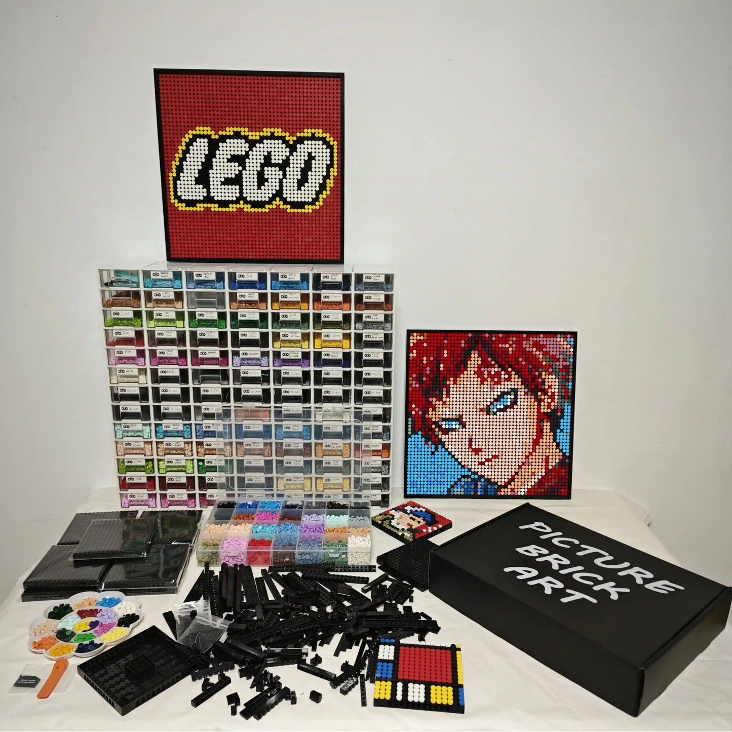 LEGO Mosaic Wall Art-Gaara Portrait Custom Picture-48x48