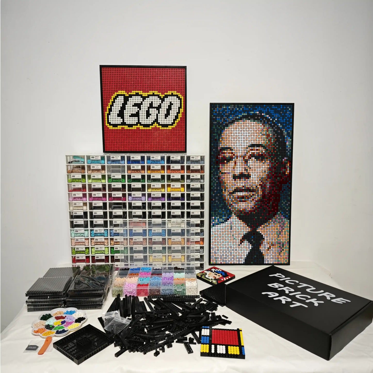 LEGO Mosaic Wall Art-Gustavo Fring Pixel Art-48x96