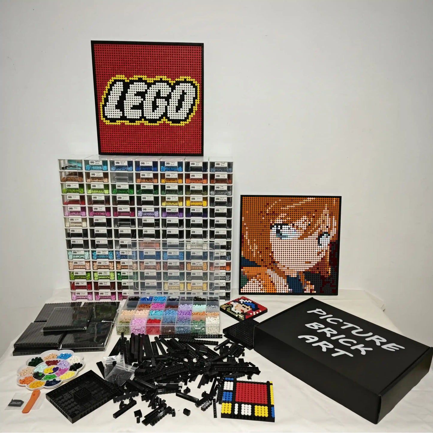 LEGO Mosaic Wall Art-Haibara Ai Portrait Custom Picture-48x48