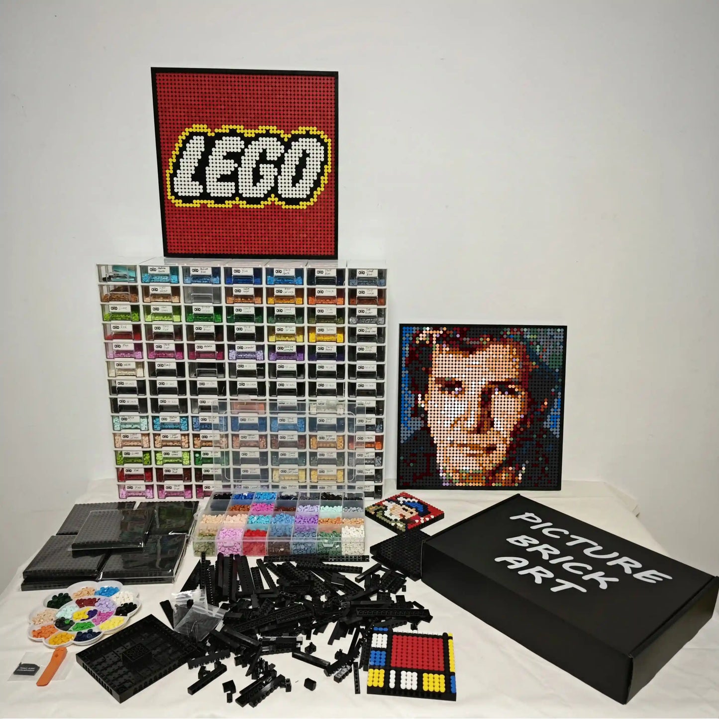 LEGO Mosaik Wandkunst-Han Solo Portrait individuelles Bild-48x48