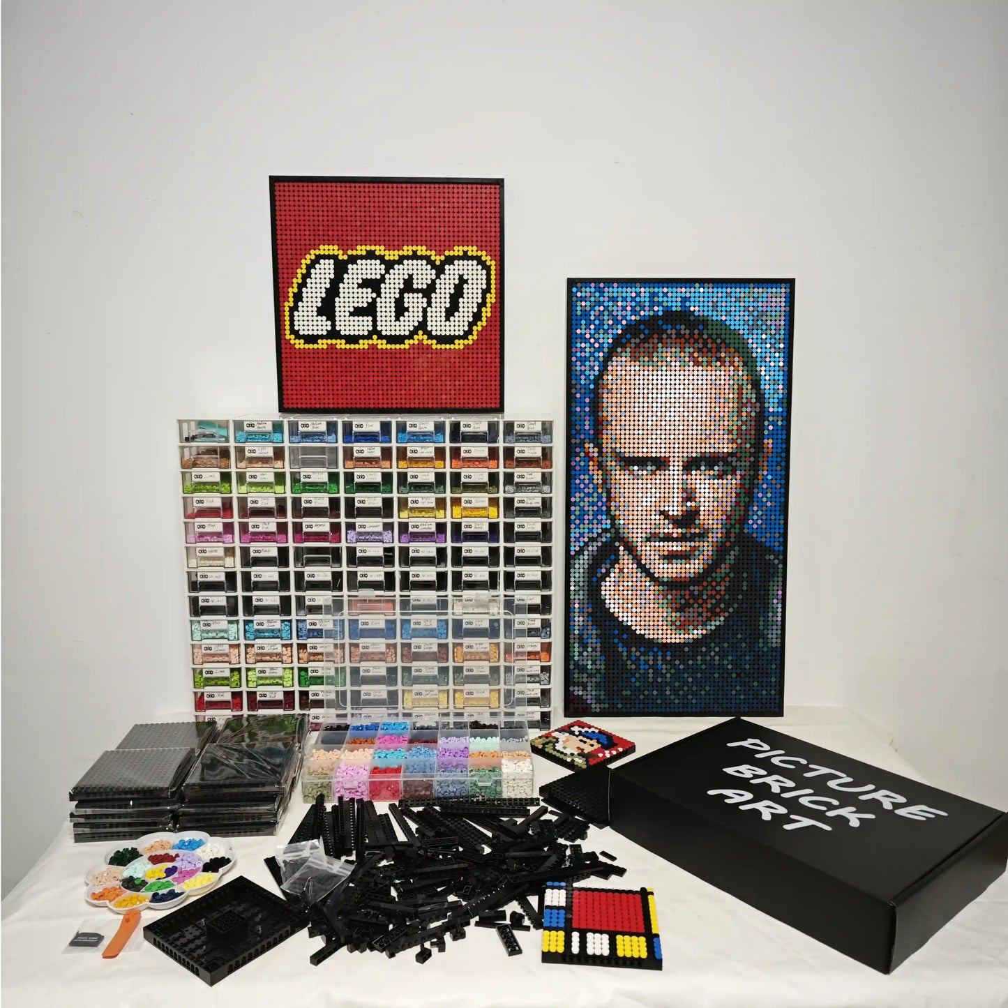 LEGO Mosaic Wall Art-Jesse Bruce Pinkman Pixel Art-48x96