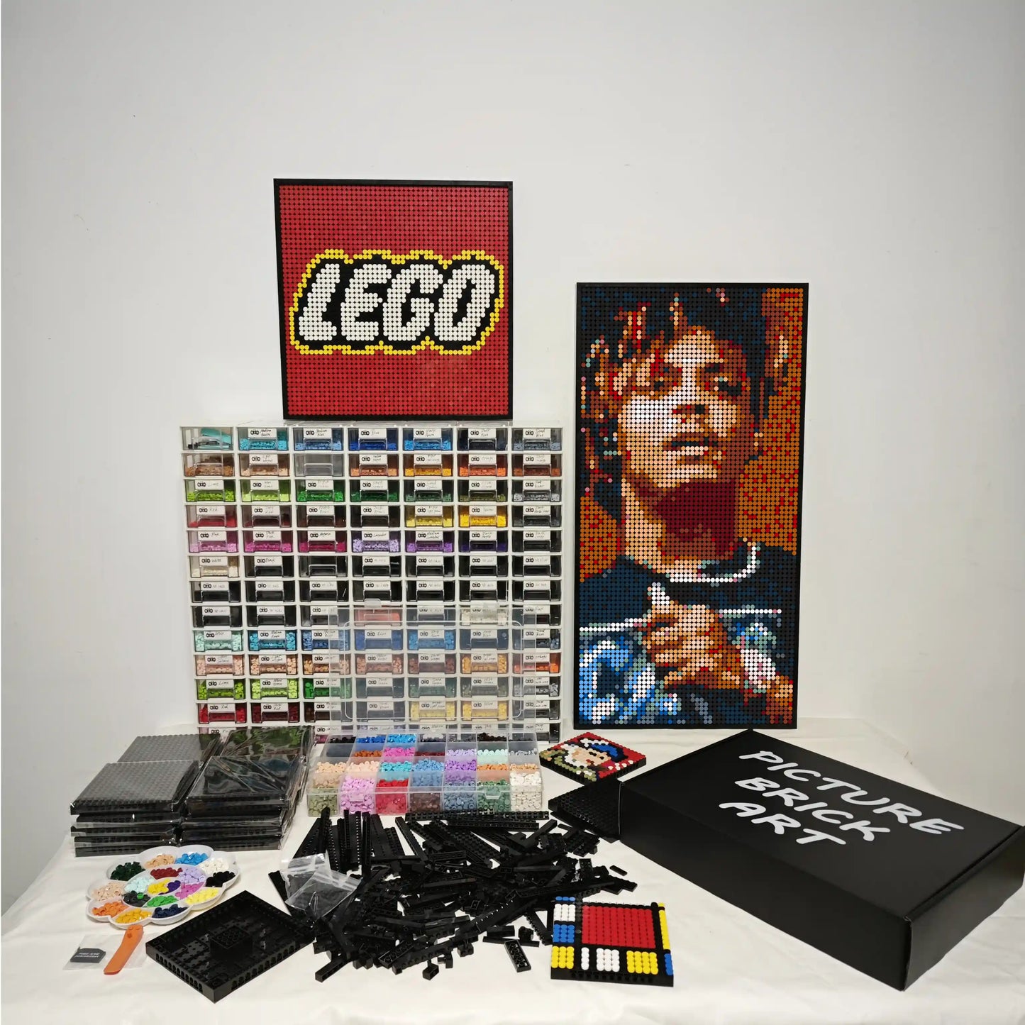 LEGO Mosaic Wall Art-Juice Wrld Portrait Custom Picture-48x96