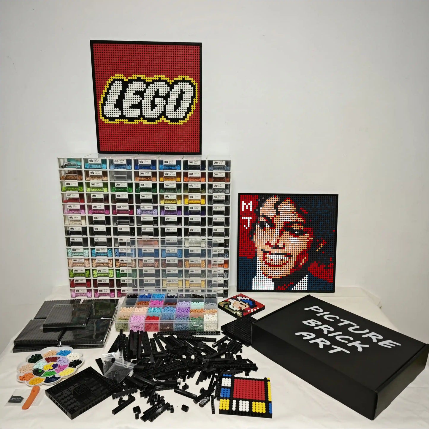 LEGO Mosaic Wall Art-Michael Jackson Portrait Custom Picture-48x48