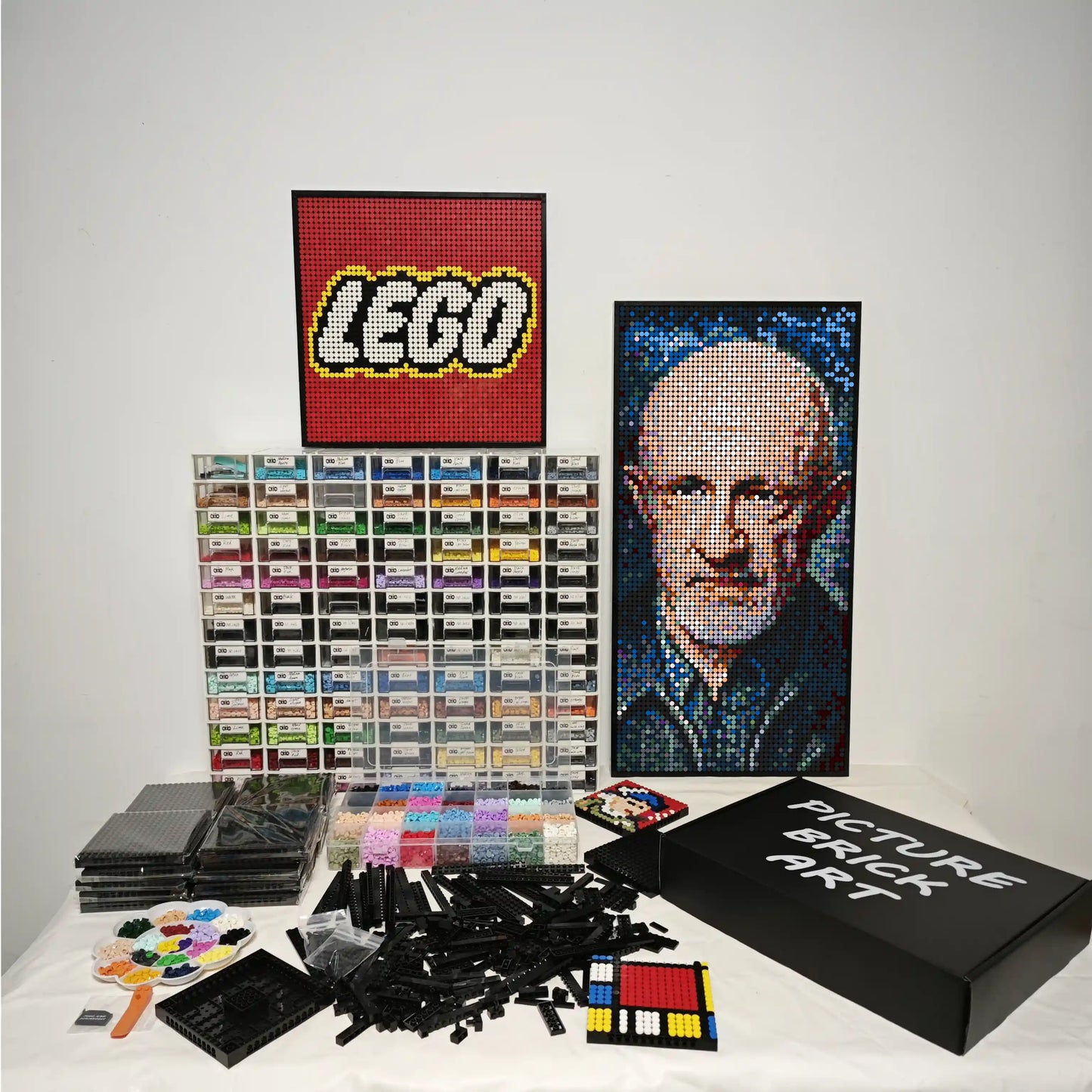 LEGO Mosaic Wall Art-Mike Ehrmantraut Pixel Art-48x96