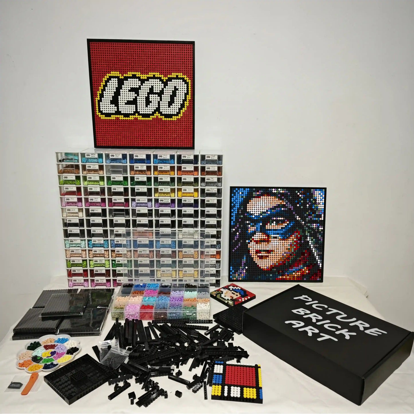 LEGO Mosaik Wandkunst-Ms Marvel Portrait Custom Bild-48x48