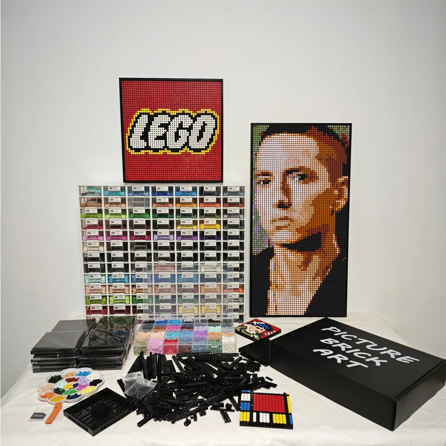 LEGO Mosaic Wall Art-Eminem Pixel art-48x96