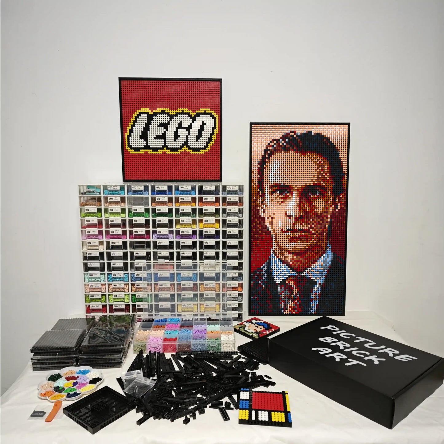 LEGO Mosaik-Wandkunst – Saul Goodman Portrait, individuelles Bild – 48 x 96