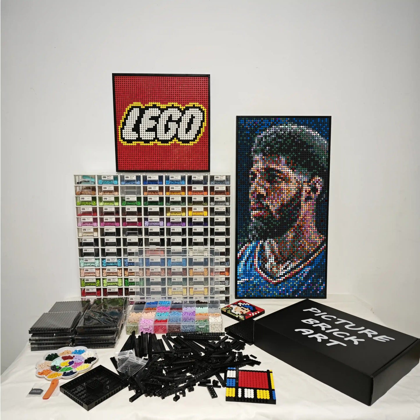 LEGO Mosaic Wall Art-Paul George Pixel Art-48×96