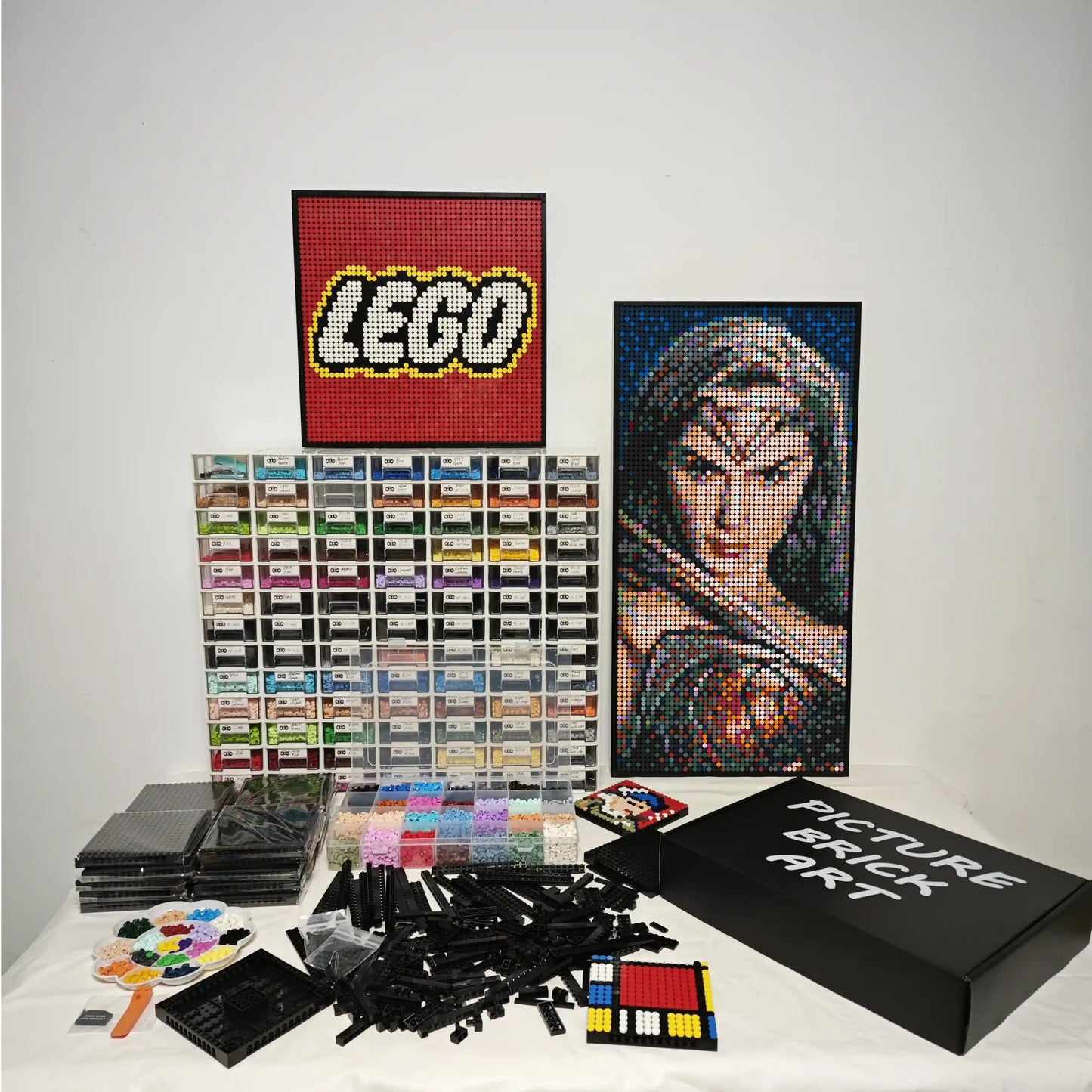 LEGO Mosaik Wandkunst-Wonder Woman Pixel Art-48x96