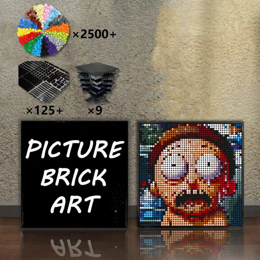 LEGO Mosaic Rick and Morty 48x48