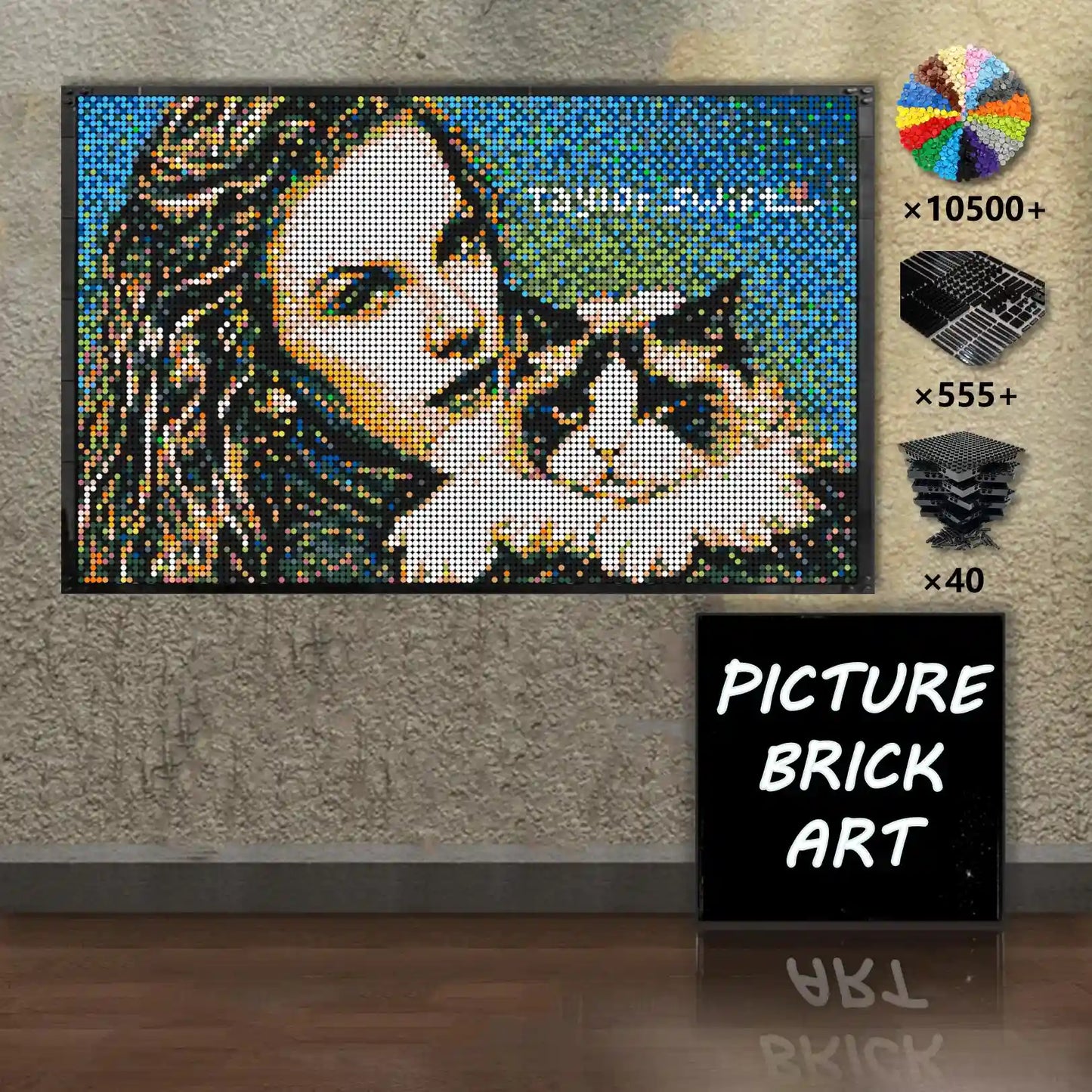 LEGO Mosaic Wall Art-Taylor Swift Portrait Custom Picture