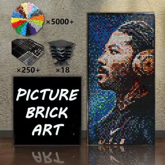 Lego-mosaic-wall-art-Derrick-Rose-48x96